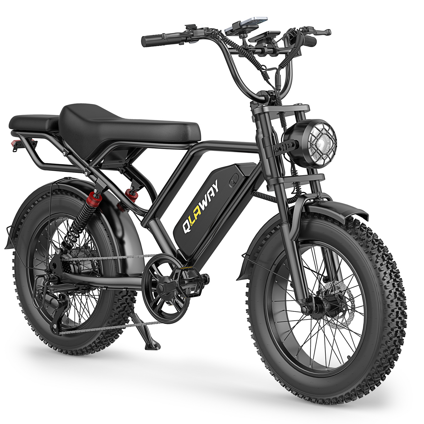 Qlaway BK20 Fat Tire Electric Dirt Bike for Adults 48V 15.6AH Battery 750W Brushless Motor-US